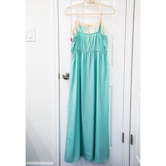 Umgee Spaghetti Strap Teal Maxi Dress, size M - Picture 5 of 7